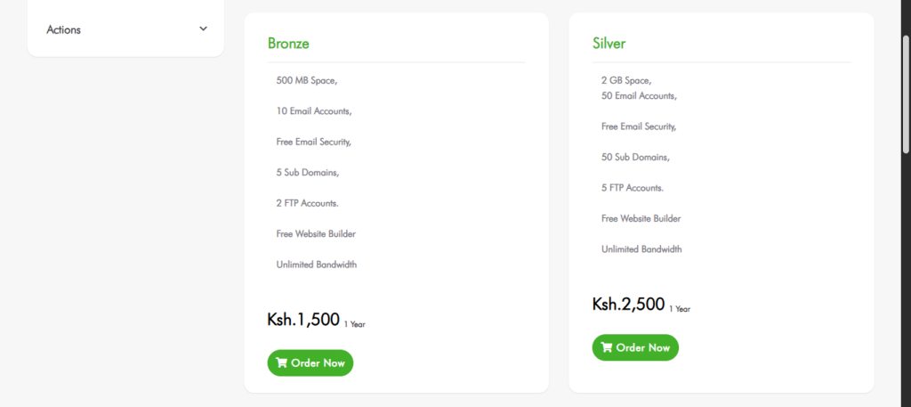 safaricom webhosting